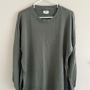Aerie Oversized Green Sweatshirt